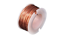 Enameled copper wire for motor machines